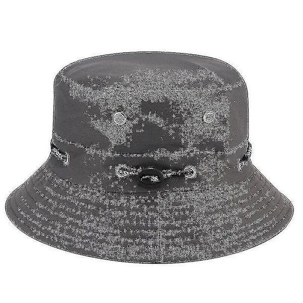 Hinkhatt för Män Kvinnor Unisex Strand Solhattar Street Headwear Fiskare Utomhuskeps Sommar Panama Justerbar Resekeps C4