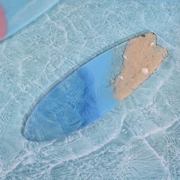 2 stk DIY silikon surfbrettform for epoksystøping, surfbrettunderlegg silikonformsett