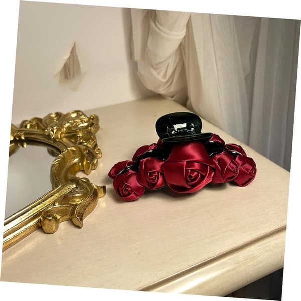 2 stk elegante roseblomst hårspenner for kvinner og jenter stilige blomsterhårnåler