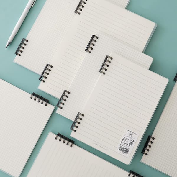 2 stk. A5 Studenter Spiralnotesbog Pp Omslag, Løsbladet Notesblok Binder