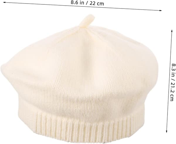 Beret lue for gutter og jenter Strikkede beret luer for gutter og jenter Fransk stil Vinter Utendørs