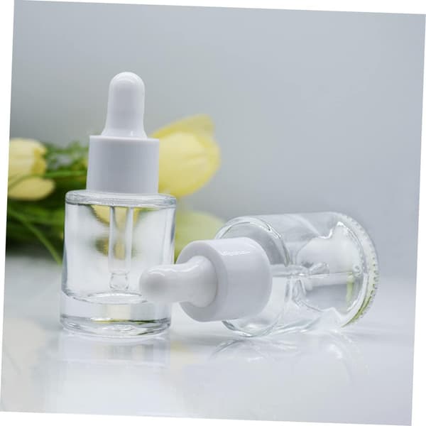 6 st glasflaskor för eteriska oljor Droppflaska Tom glasbehållare Aromaolja