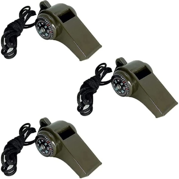 Compass Whistle Outdoor Camping Hiking Whistle