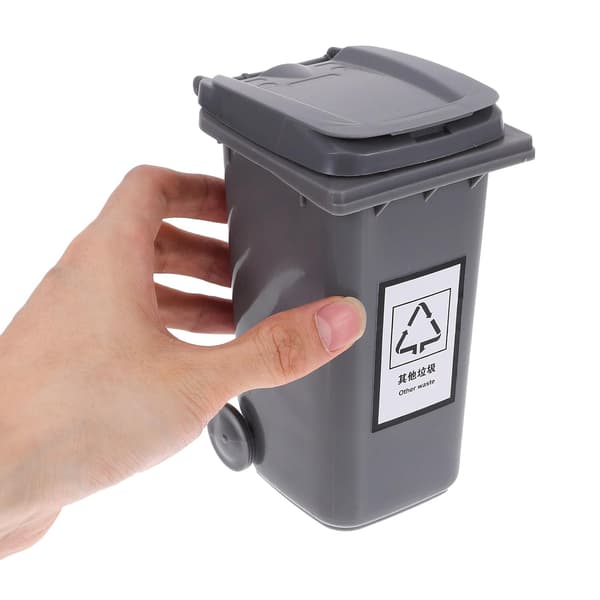 Miniatyr søppelbøtte Liten søppelbøtte Multifunksjonell oppbevaringsholder PP-materiale Enkel