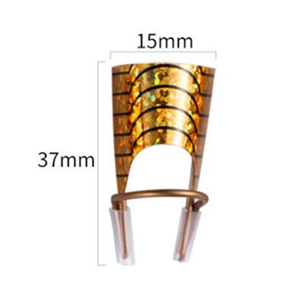 Justerbare neglforlengelser, 5 stk negltips akryl UV-gelbeskytter