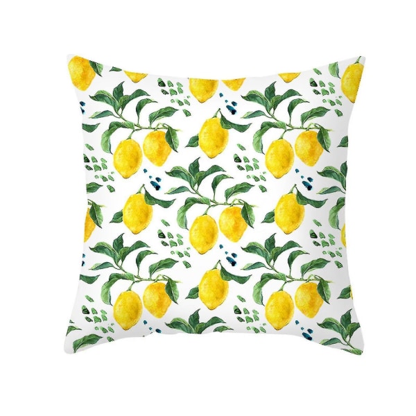 Kastkuddar med Citronmönster, Gula Citroner, Mjuk Modern Farmhouse Stil för Sovrum, Soffa, Vardagsrum, 18x18 Tum, Citron 26-yuhao