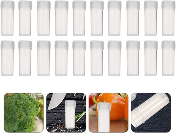 200 st 5 ml påfyllningsbara plastflaskor med läckagesäkra lock, reseprovflaskor