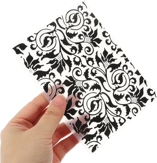 5 stk. blomsterpregefolder DIY plastpregestensiler utklippsbokmaler