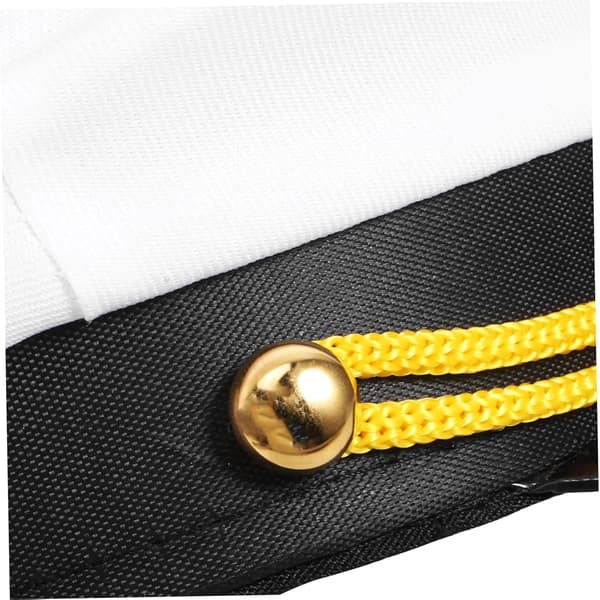 Gutter og jenter Marinehatt Kaptein Cosplay Hatt til fest Brodert design Hodeomkrets