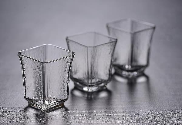 1 st 4-kantig Kopp Handblåst Japansk Stil Tekopp