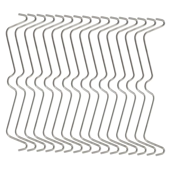50 stk. rustfrie stålpluggplatekrokklemmer Pluggplate-tilbehør for enkel montering og gjentatt bruk