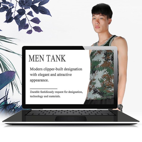 Fashion Military Mænd Vest Camouflage Tank Top