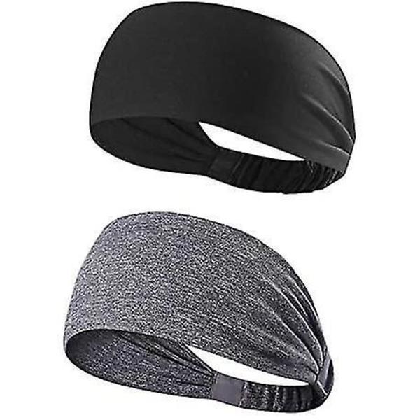 Sportband 2-pack Svettbands Hårsnoddar Elastiska