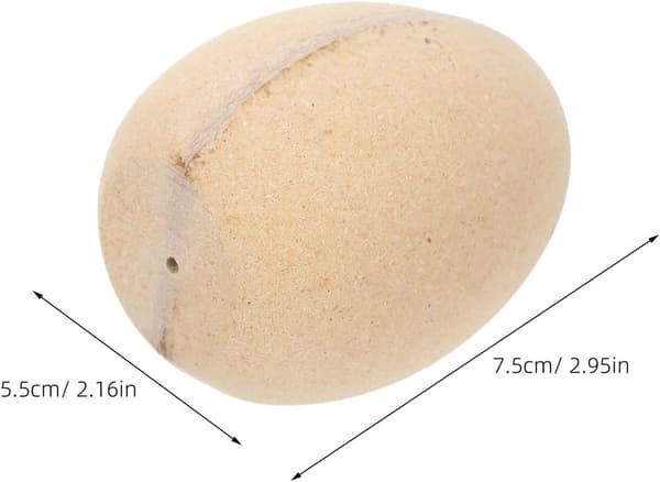 4 stk. små umalte tre-egg til håndverk, DIY falske kyllingegg egnet