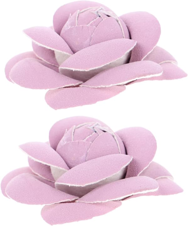 2 stk kunstskinn blomsterhoder kunstig kameliablomstpynt