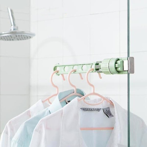 Inomhus Klädtorkställ 5 Hål Fönsterram Resa Sovsal Klädtorkställ Rosa (2-pack)