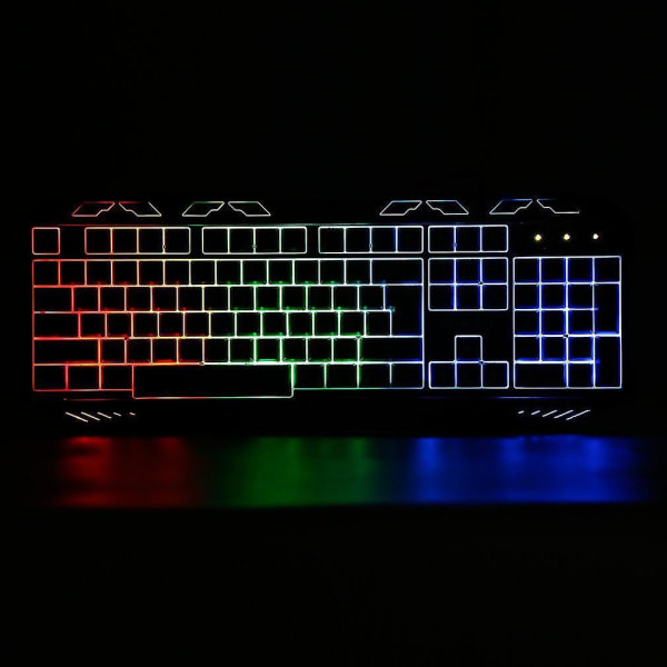 K10 Ergonomic Pro Gaming Keyboard Metal Kabelført USB