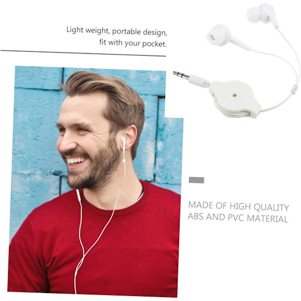 3 st Infällbara Hörlurar Lätta 3,5 mm In-ear Hörlurar