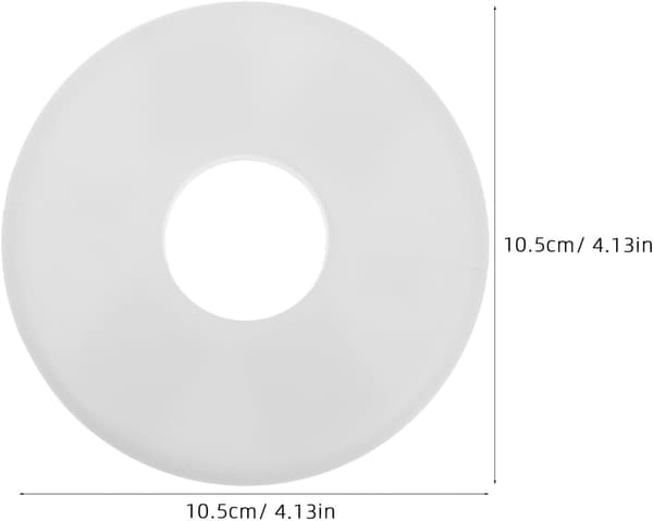 3 st runda täckplåtar för väggrörshål 4,4 cm diameter ABS-material
