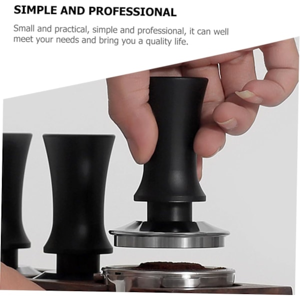 Manuell Tamper Bönpress Verktyg Solid Espressopress 51mm Rostfritt Stål Kaffetamper