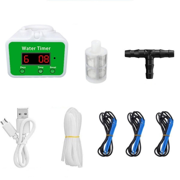 Automatisk vanningssystem for potteplanter med digital timer