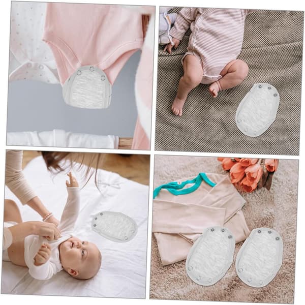 9 st bomullsbodyförlängare tryckknappsförlängare för jumpsuits body tryckknappar jumpsuits