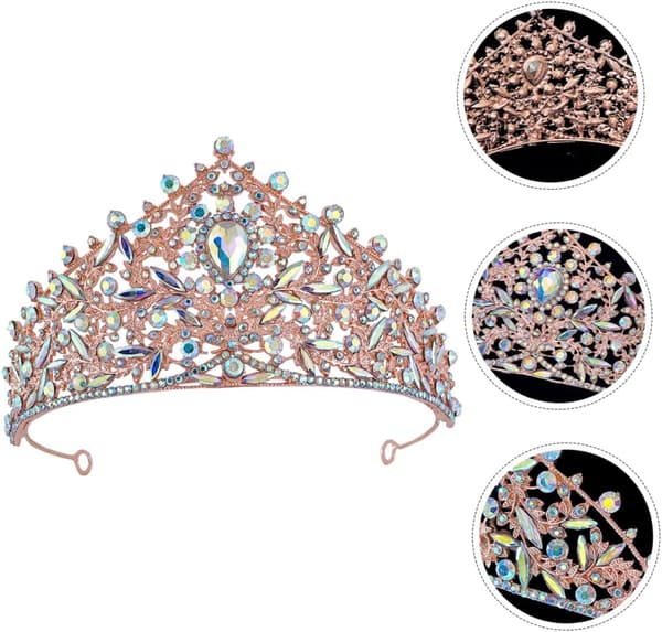 Krone Pannebånd Krone Bryllup Hårtilbehør Rhinestone Pannebånd Bryllupshode