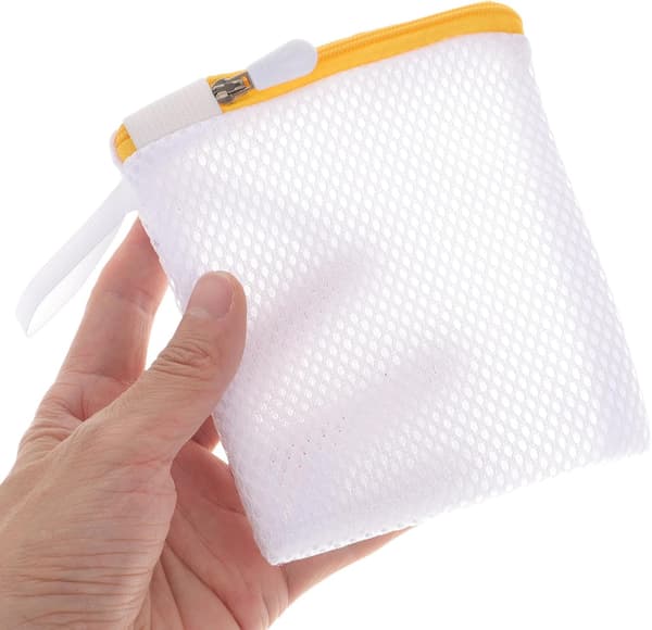 6 stk. Mini Vaskeposer i Mesh, Sammenfoldelig Vaskepose, Fortykket Lynlåslukning, Mesh Materiale Forhindrer