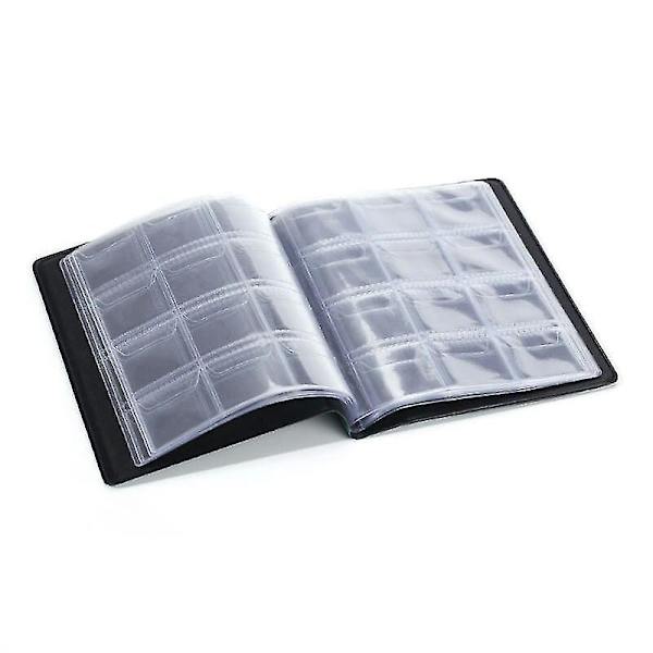 Myntalbum med 120 Fack, 4 Färger, Plånboksformat, Pengar Förvaring