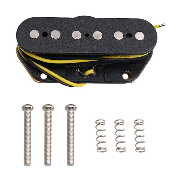 Elektrisk Gitarrsträngar Bro Sida Position Pickup Svart