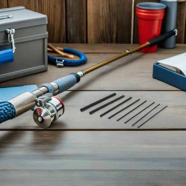 8 st kolfiber fiskespö reparationssats Solid spöbyte för baitcasting- och spinnspön