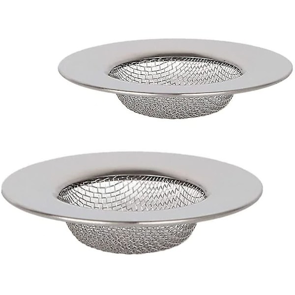 2 stycken rostfria duschfilter. Köksfilter i rostfritt stål