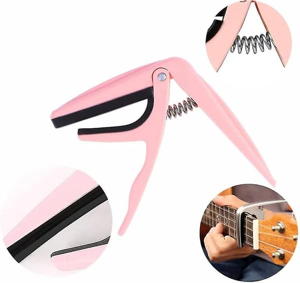 Ukulele Capo Universal Ukulele Clip Hållbar Ukulele Rising Clip Stark Gitarr Capo