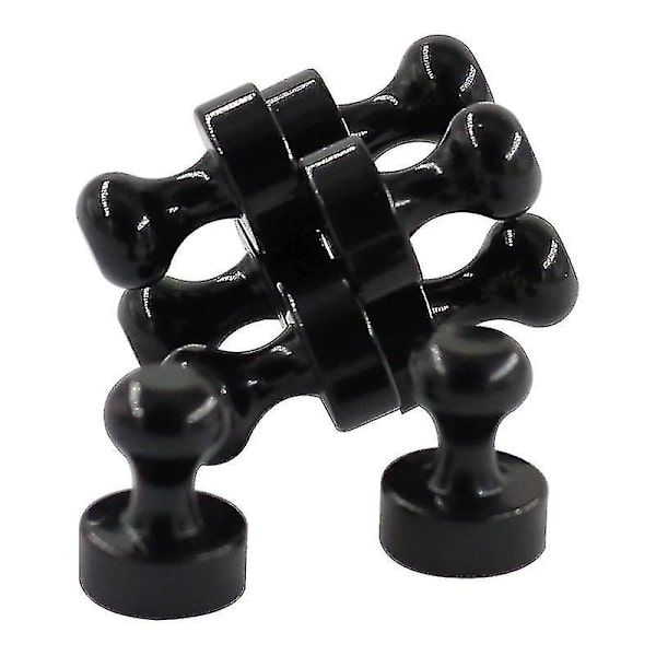 Kylmagneter, 12 X 16 Mm Svarta Neodymmagneter Push Pins,