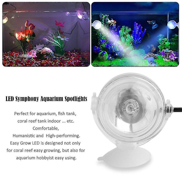 LED Vandtæt Akvarium Fiskekum Submersible Lys Lampe