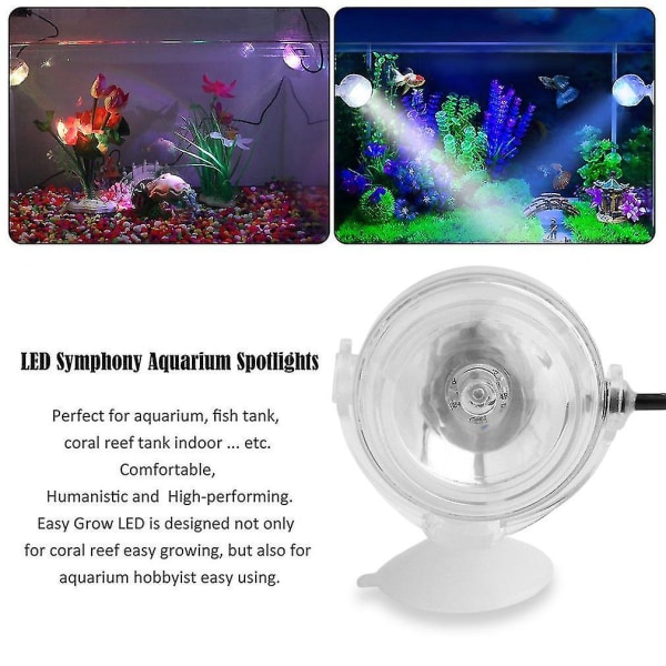 Led Waterproof Aquarium Fish Tank nedsenkbart lys
