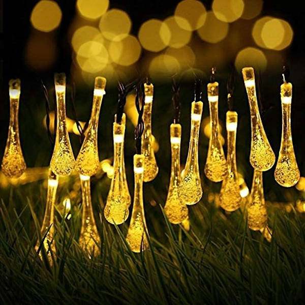 6,5 Meter 30 LED Solcelled Udendørs LED-Lysstreng 8 Tilstande Dekorative Til Have Terrasse Hjem