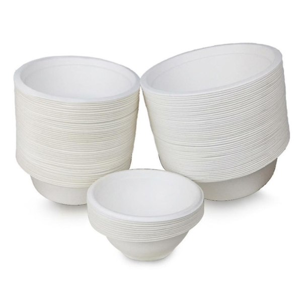 50pcs Biodegradable Disposable Bowl Eco-friendly Kitchen