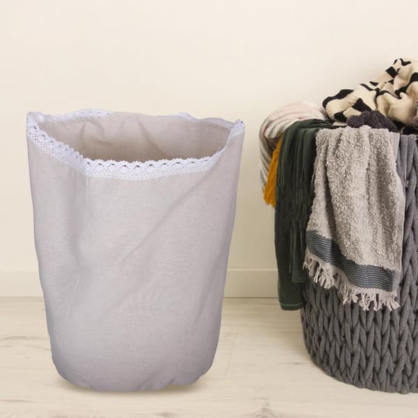 Korginsats Beige för 70l Tvättkorgsfoder Tyg Ersättning (16.5 Gallon) Förvaringskorg