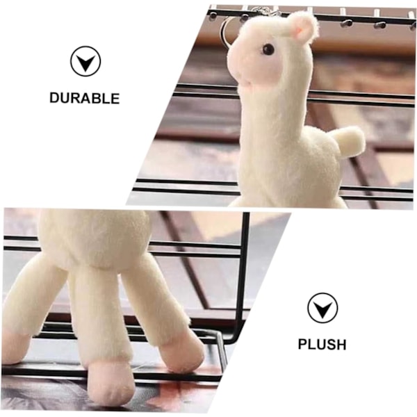 Alpaca Nøglering Vedhæng Kæde Kreativ Nøglering Zinklegering Taske Dekorationer Charm