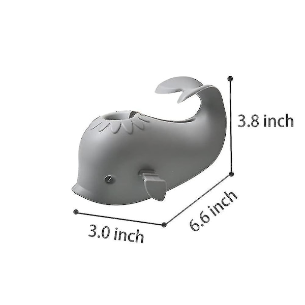 Haneformet Badekar Baby Badekar, Haneformet Badekar Baby Badekar Silikon Hval Til Børn, Badekarudløbsdækning Baby Badekar Grey