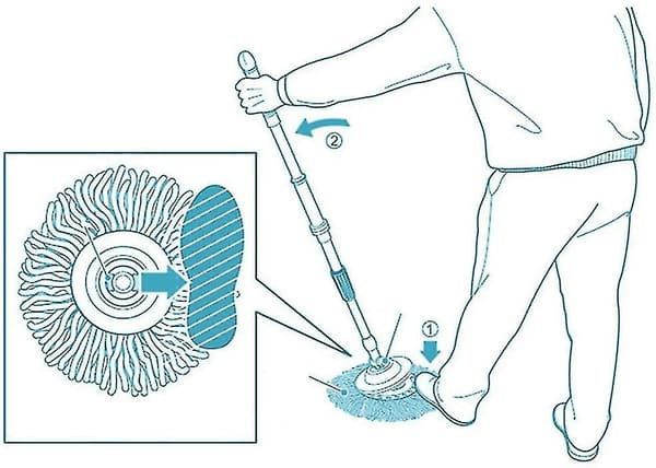 3-pakks mopphode-erstatning for Hurricane Spin Mop, erstatningshode i mikrofiber, mopphode-etterfyllinger, rund form, standard størrelse