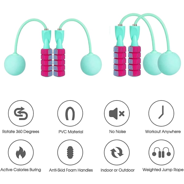 Vægtede Hoppetov Tangle Free Ropeless Indendørs Udendørs