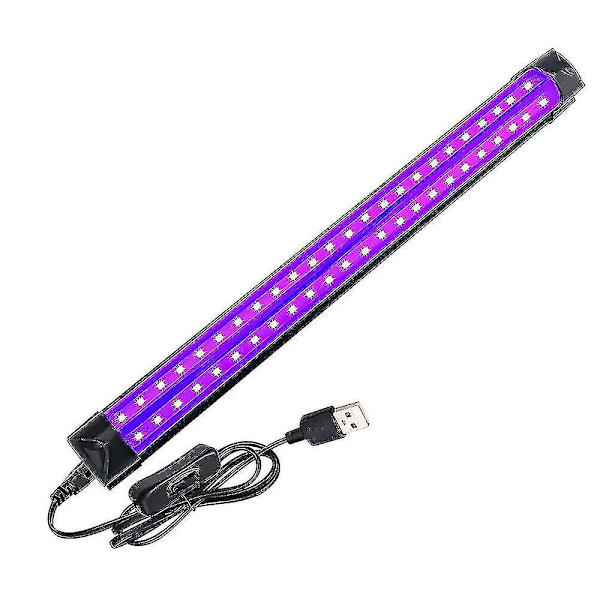48 LED UV Sort Lysbånd Ultraviolet Rørlampe Bar Dekoration Fluorescerende Fest
