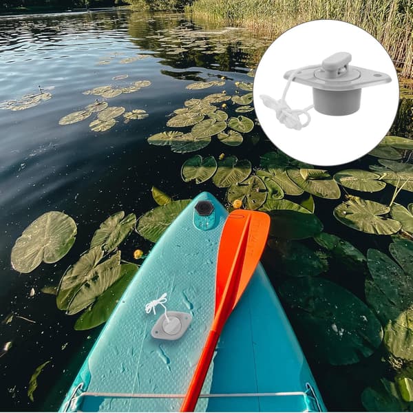 Kajakk PVC Dreneringsventilplugg Erstatning, Vanntette Lenseplugger for Kano og Kajakk
