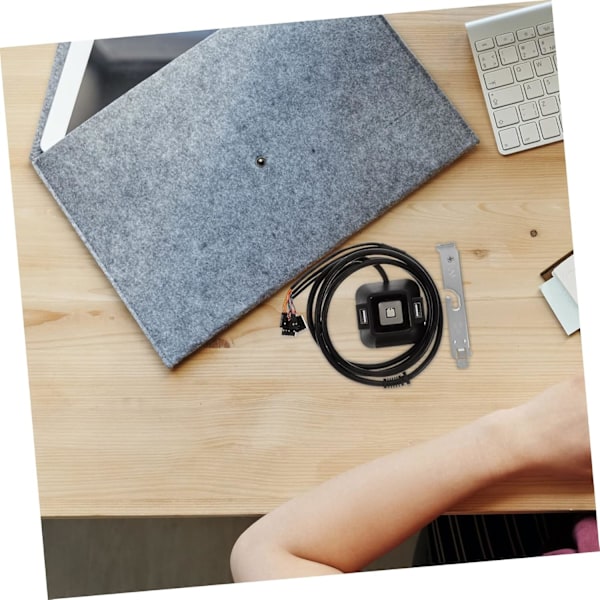 Udvid Din Computers Strømstyring Ekstern PC Strømknap 2 USB Audio Stik til Bundkort