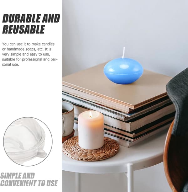 Flytende stearinlysform Oval solid plastform for DIY duftlys laging til bryllup og familiefester