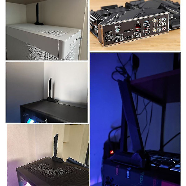 Magnetisk Wifi 6e 2t2r-antenn 2.4g 5g 6g Förstärkare Aorus Antenn Nätverkskort-yuhao