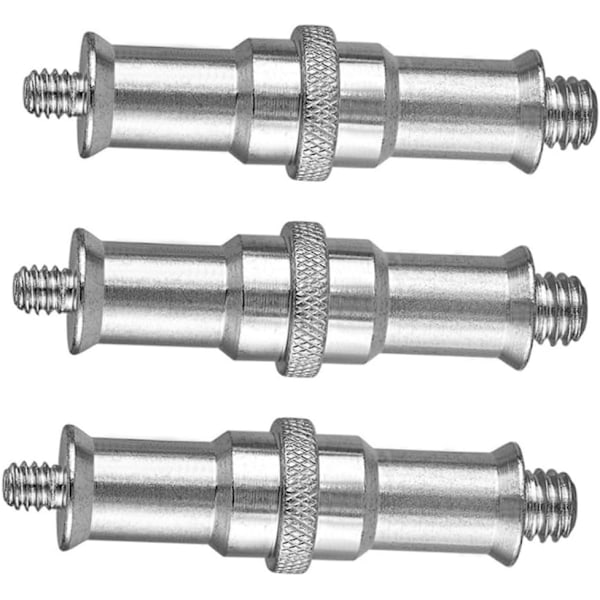 1/4 til 3/8 Adapter Gevindskrue Adapter Kit 3 stk. Studio Lysstativ Konverteringsskrue til Kameraudstyr