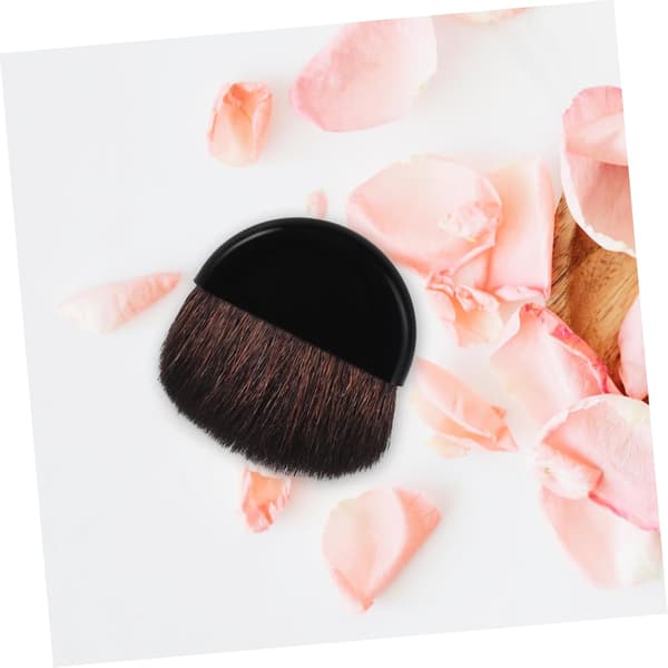 Makeup Blush Børste Kvinder Kompakt Pudderbørste Bløde Nylonbørster Bærbar Ansigts Pudder